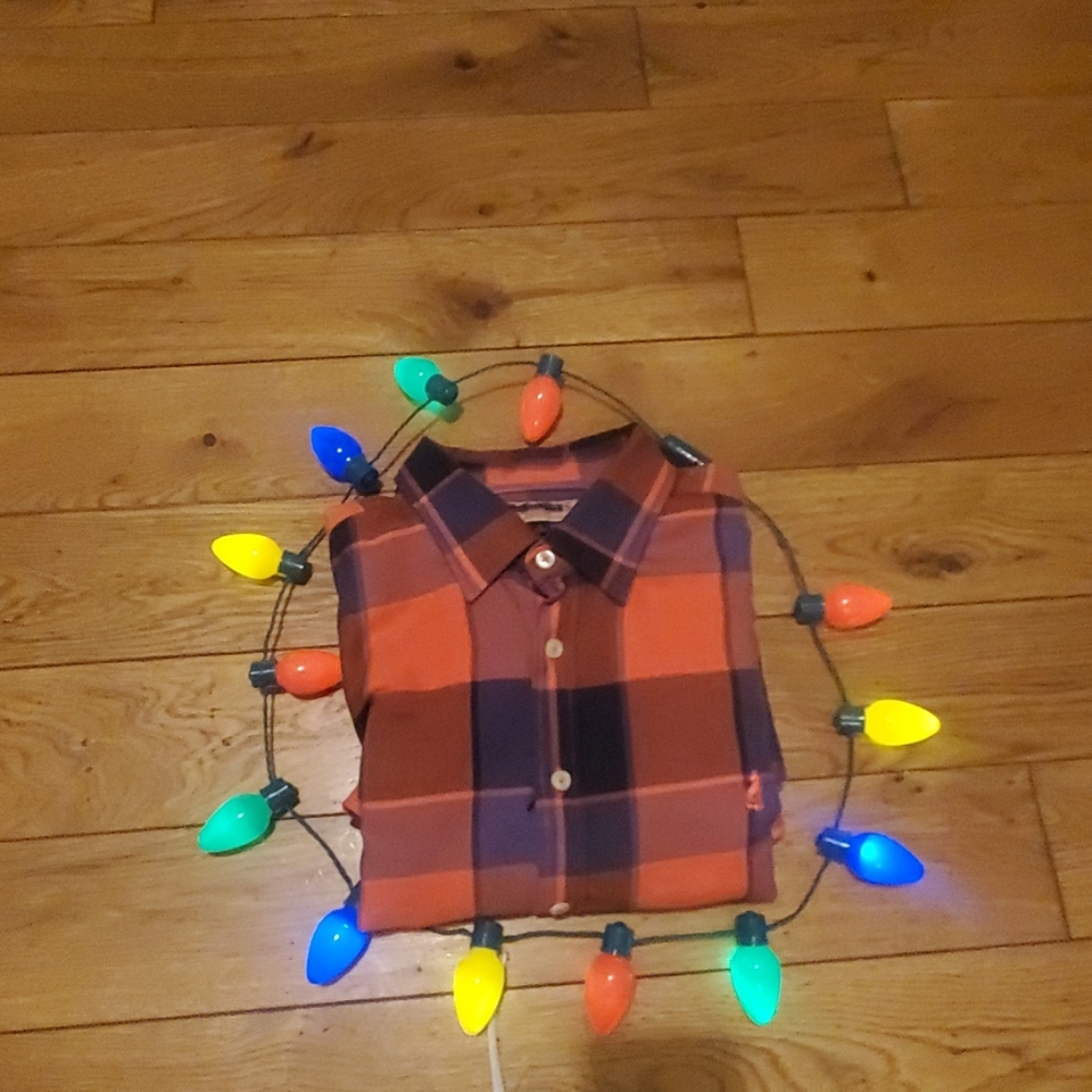 PINK flannel shirt